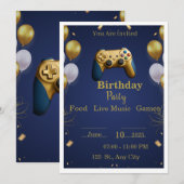 Invitation Défi de jeu d'anniversaire invisible 🎂👻 | Par (Devant / Derrière)