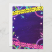 Invitation Défilé de fête d'anniversaire de la quarantaine (Dos)