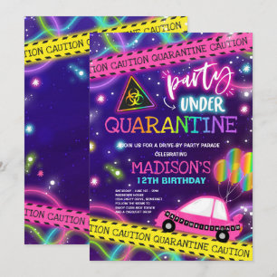 Invitation Défilé de fête d'anniversaire de la quarantaine