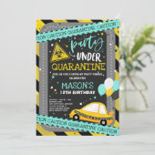 Invitation Défilé de fête d'anniversaire de la quarantaine (Debout devant)