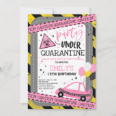 Invitation Défilé de fête d'anniversaire de la quarantaine (Devant)