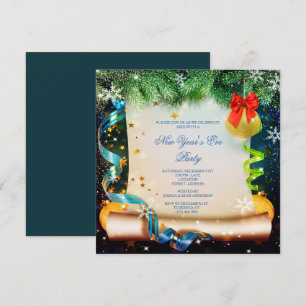 Invitation Défilé de la soirée du Nouvel An décoratif classiq