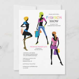 Invitation Défilé de mode Mod Girls