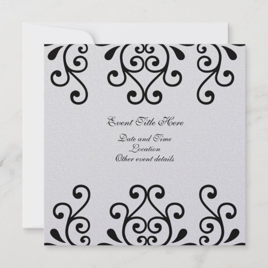 Invitation Défilement (Dos)