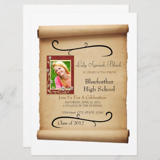 Invitation Défiler (Devant / Derrière)