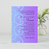 Invitation Défiler le dégradé en violet avec n'importe quelle (Debout devant)