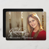 Invitation Défiler le script Graduation - Recouvrement photo (Devant / Derrière)
