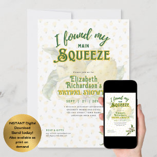 Invitation Définir pour l'été Fun Lemon Squeeze Fête des ma