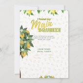 Invitation Définir pour l'été | Fun Lemon Squeeze Fête des ma (Dos)