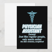 Invitation Définition d'assistant de médecin Étudiants en méd (Devant / Derrière)