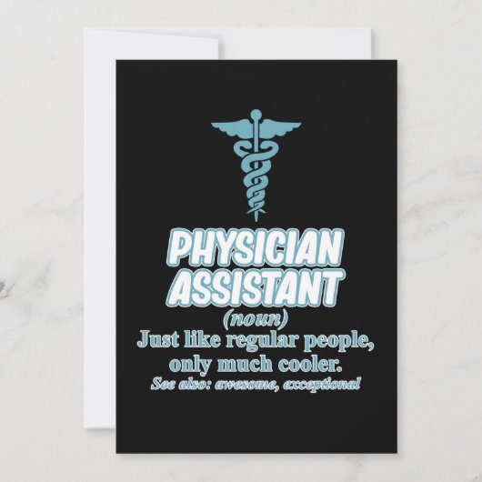 Invitation Définition d'assistant de médecin Étudiants en méd (Devant)