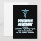 Invitation Définition d'assistant de médecin Étudiants en méd (Devant / Derrière)