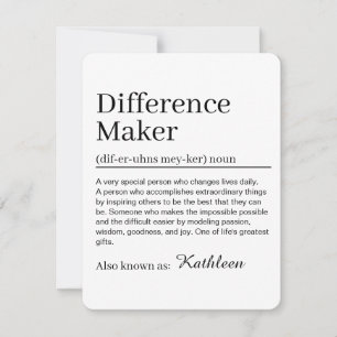 Invitation Définition de faiseur de différence