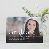 Invitation Définition de la photo moderne (Debout devant)