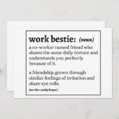 Invitation Définition de meilleure amie au travail (Devant / Derrière)