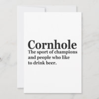 Définition drôle de Cornhole Cadeau de sport de je