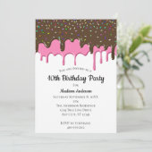 Invitation Dégivrage avec arrosage Anniversaire (Debout devant)