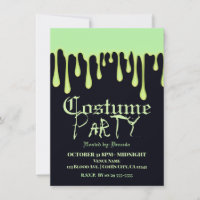 Dégoulinements de lueur verte Costume de fête d'Ha