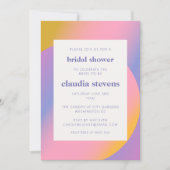 Invitation Dégradé rose violet super | FÊTE DES MARIÉES (Devant)