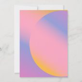 Invitation Dégradé rose violet super | FÊTE DES MARIÉES (Dos)