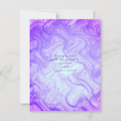 Invitation dégradé violet couronne scintillante (Dos)