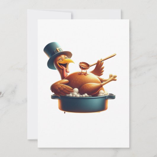 Invitation Dégraisseur de dinde de Thanksgiving (Devant)
