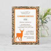 Invitation Déguisement de camouflage de canard / Fête d'anniv (Debout devant)