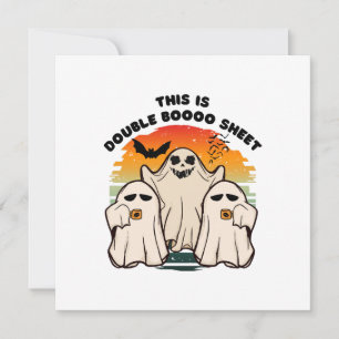 Invitation Déguisement Halloween Fantôme Drôle Boo