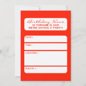 Invitation Dégustation de crème glacée sweet sixteen (Dos)