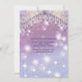 Invitation Dégustation de lilas mascarade scintillante (Dos)