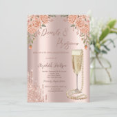 Invitation Dégustation de prosecco et perles pour mariage (Debout devant)