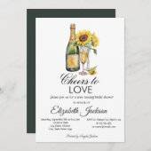 Invitation Dégustation de tournesols Fête des mariées (Devant / Derrière)