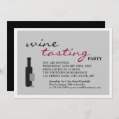 Invitation Dégustation de vin (Devant / Derrière)