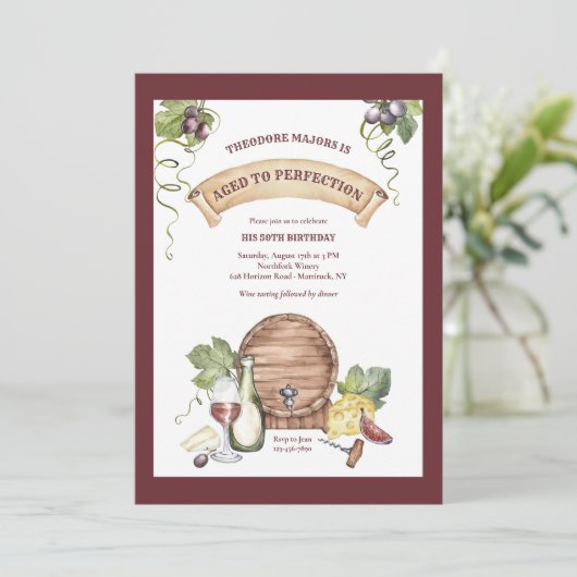 Invitation Dégustation de vin (Debout devant)