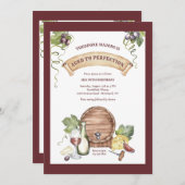 Invitation Dégustation de vin (Devant / Derrière)