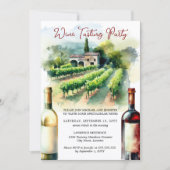 Invitation Dégustation de vin (Devant)