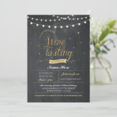 Invitation Dégustation de vin Anniversaire Déclenche N'IMPORT (Debout devant)