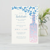 Invitation Dégustation de vin Bachelorette Week-end Papillons (Debout devant)