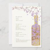 Invitation Dégustation de vin Bachelorette Weekend Gold Butte (Dos)