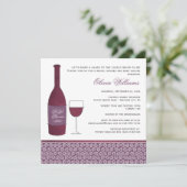 Invitation Dégustation de vin Bourgogne Plum Mariage Fête des (Debout devant)