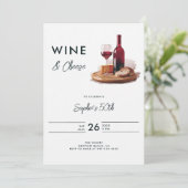 Invitation Dégustation de vin Cheese Winery Moderne 50e anniv (Debout devant)