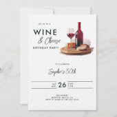 Invitation Dégustation de vin Cheese Winery Moderne 50e anniv (Devant)