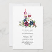 Invitation Dégustation de vin de Bordeaux Célébration de la v (Devant)