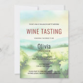 Invitation Dégustation de vin de la Bachelorette moderne Dest (Devant)