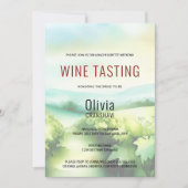Invitation Dégustation de vin de la Bachelorette moderne Dest (Devant)