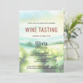 Invitation Dégustation de vin de la Bachelorette moderne Dest (Debout devant)