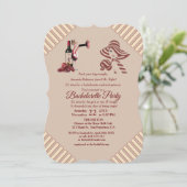 Invitation Dégustation de vin de marsala Bachelorette Party (Debout devant)