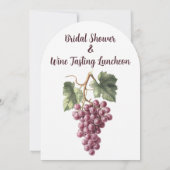 Invitation Dégustation de vin Déjeuner nuptiale Douche Invita (Dos)