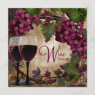 Invitation Dégustation de vin des Raisins verts Vintages du V