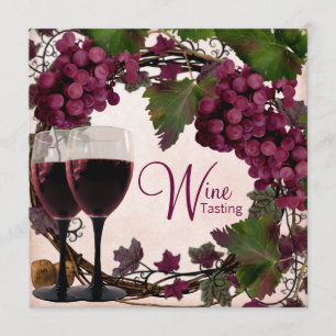 Invitation Dégustation de vin des Raisins verts Vintages du V